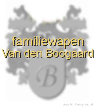 familiewapen Van den Boogaard