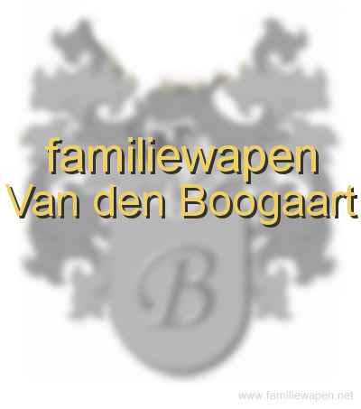 familiewapen Van den Boogaart