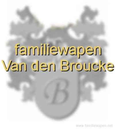 familiewapen Van den Broucke