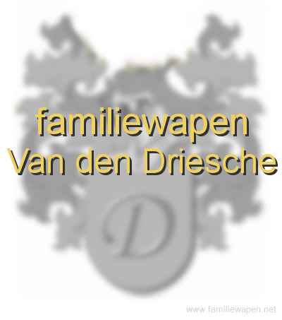 familiewapen Van den Driesche