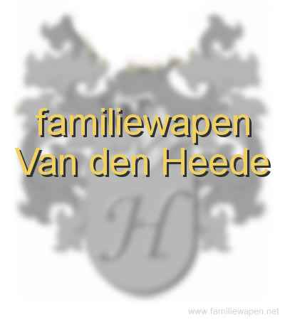 familiewapen Van den Heede