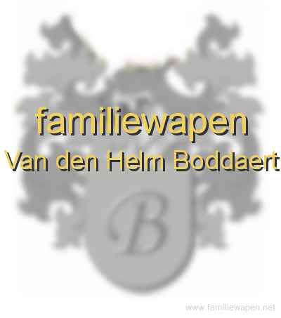 familiewapen Van den Helm Boddaert