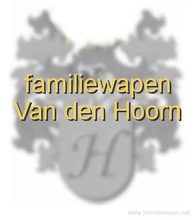 familiewapen Van den Hoorn