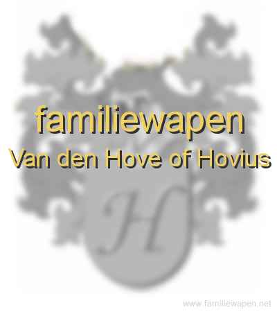 familiewapen Van den Hove of Hovius