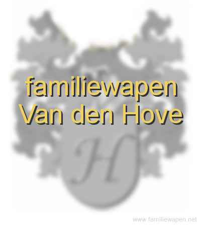 familiewapen Van den Hove