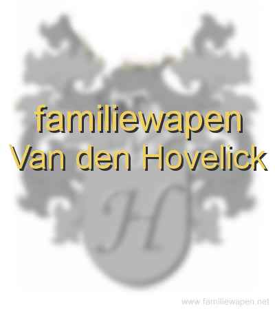 familiewapen Van den Hovelick