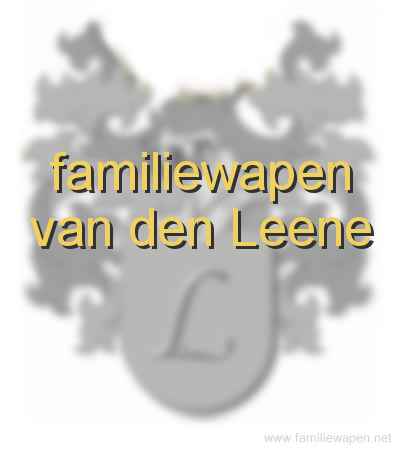 familiewapen van den Leene