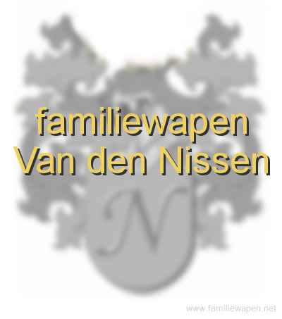 familiewapen Van den Nissen