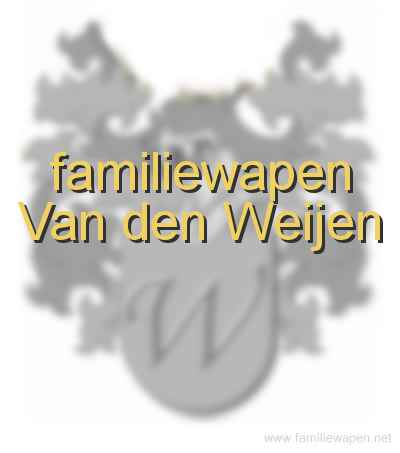 familiewapen Van den Weijen