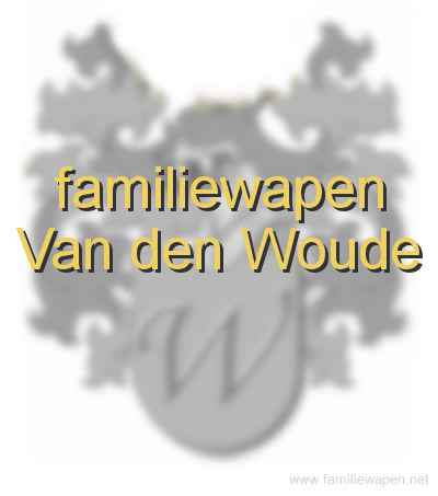 familiewapen Van den Woude