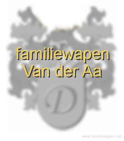 familiewapen Van der Aa