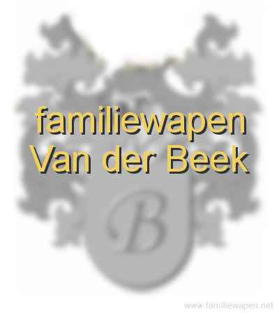 familiewapen Van der Beek