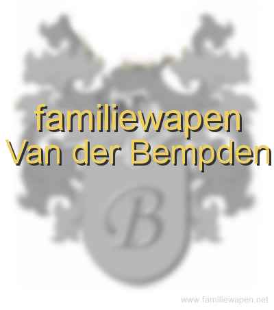 familiewapen Van der Bempden