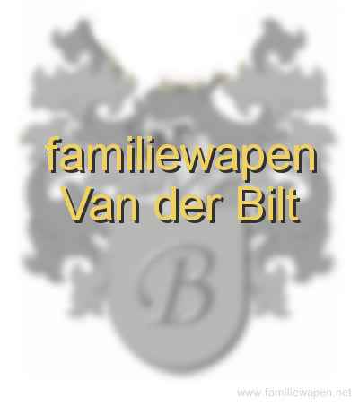 familiewapen Van der Bilt