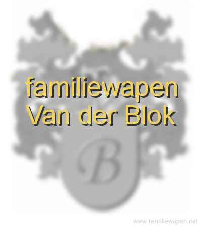 familiewapen Van der Blok