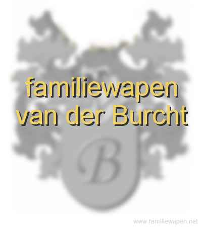 familiewapen van der Burcht