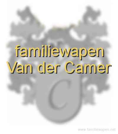 familiewapen Van der Camer