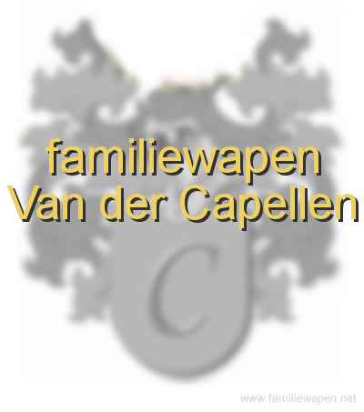 familiewapen Van der Capellen