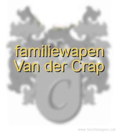 familiewapen Van der Crap