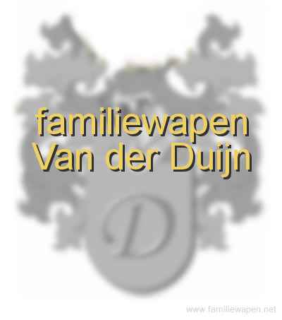 familiewapen Van der Duijn