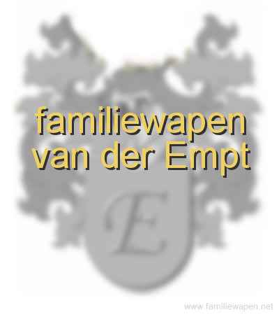 familiewapen van der Empt