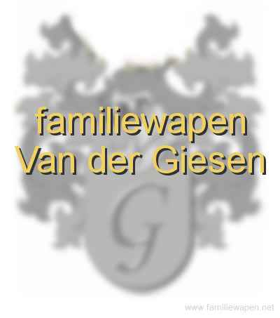 familiewapen Van der Giesen