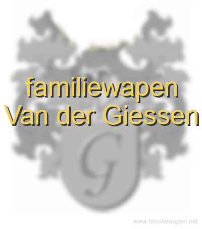 familiewapen Van der Giessen