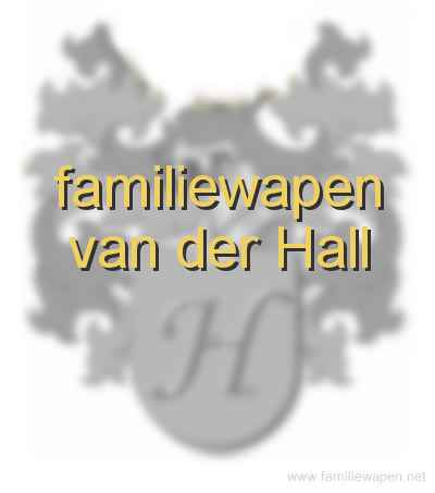 familiewapen van der Hall