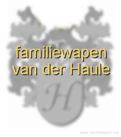 familiewapen van der Haule