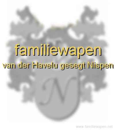 familiewapen van der Havelu gesegt Nispen