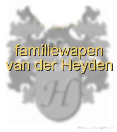 familiewapen van der Heyden