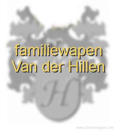 familiewapen Van der Hillen