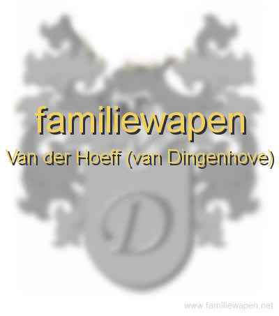 familiewapen Van der Hoeff (van Dingenhove)