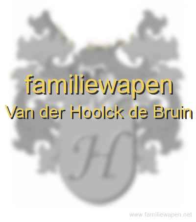 familiewapen Van der Hoolck de Bruin