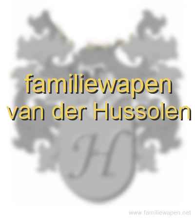 familiewapen van der Hussolen