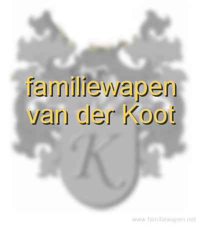 familiewapen van der Koot