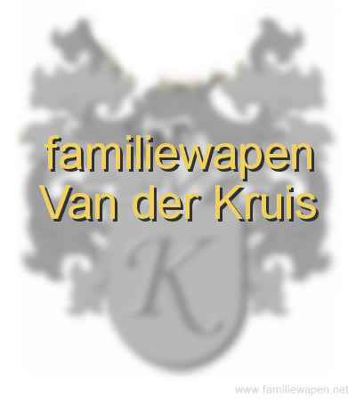 familiewapen Van der Kruis