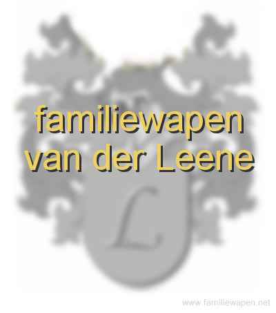 familiewapen van der Leene