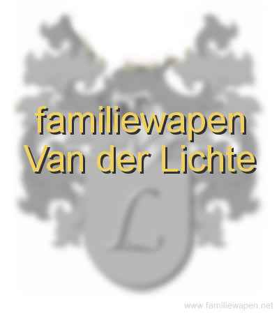 familiewapen Van der Lichte