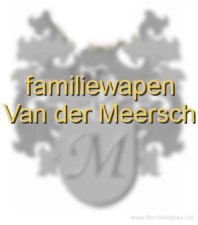 familiewapen Van der Meersch