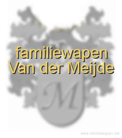 familiewapen Van der Meijde