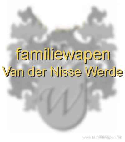 familiewapen Van der Nisse Werde