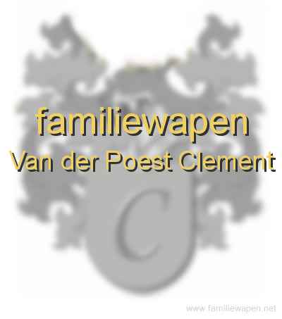 familiewapen Van der Poest Clement