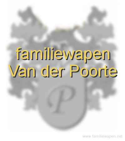 familiewapen Van der Poorte