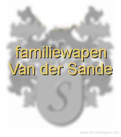 familiewapen Van der Sande