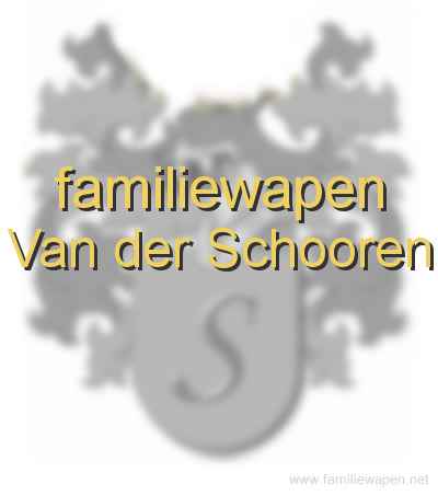 familiewapen Van der Schooren