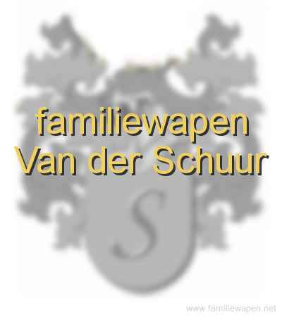 familiewapen Van der Schuur