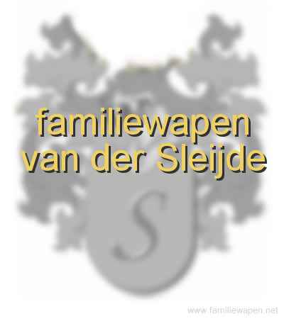 familiewapen van der Sleijde