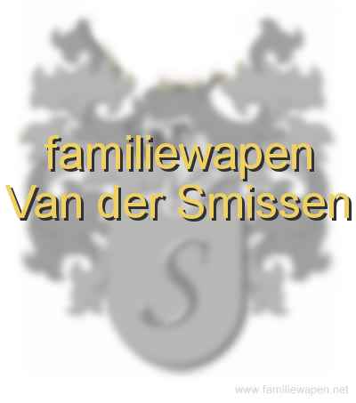 familiewapen Van der Smissen