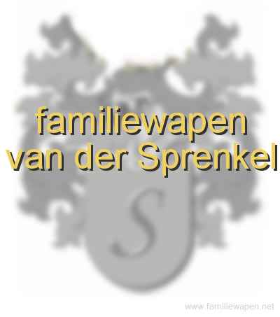 familiewapen van der Sprenkel